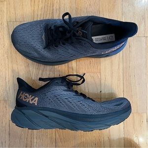 HOKA Clifton 8 Women’s Running/Walking Sneakers Anthracite/Copper Size 9 Width B